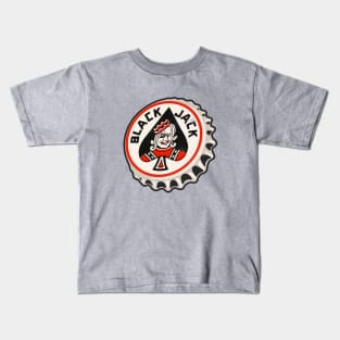 Vintage Black Jack Bottlecap Kids T-Shirt